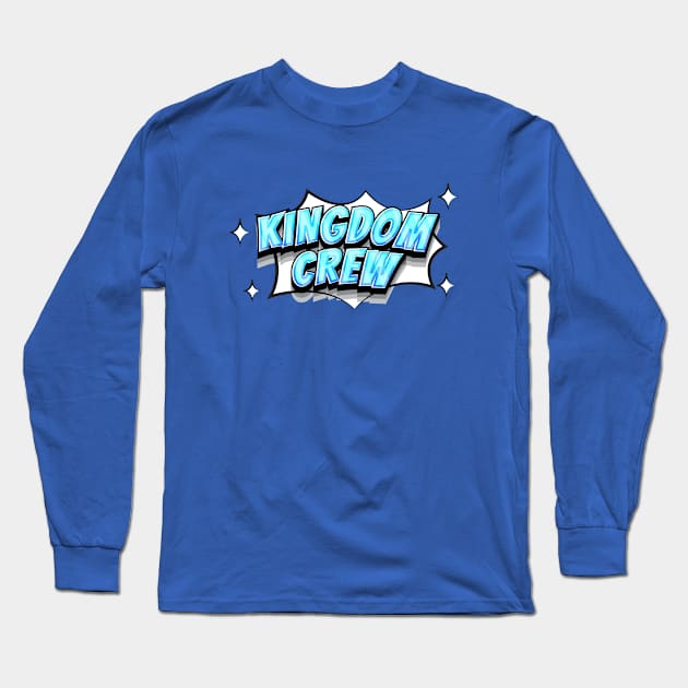 Kingdom Crew Comic Style Long Sleeve T-Shirt by erock